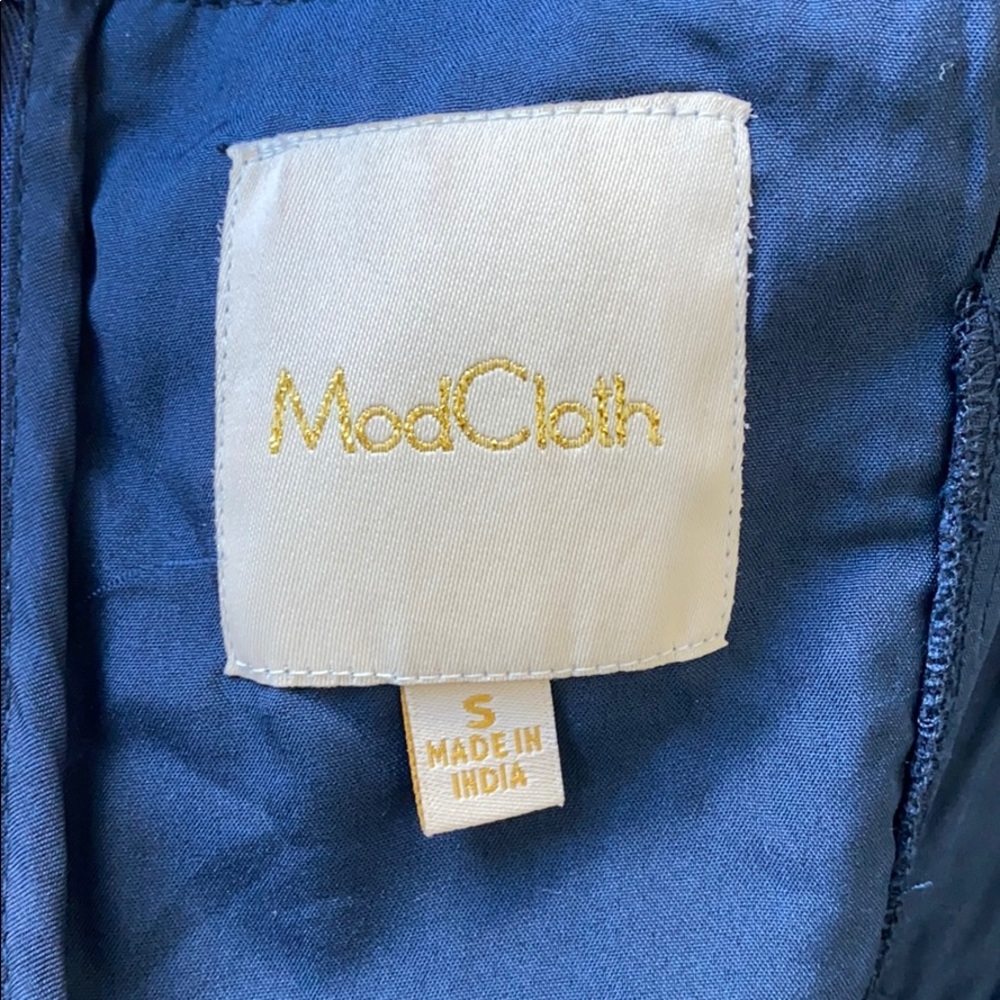 MODCLOTH Navy Crochet Detail Dress - Picture 8 of 9